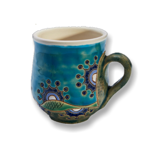 One-of-a-Kind Aquatic Motif Mug