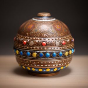 Artisan Circle Motif Storage Box