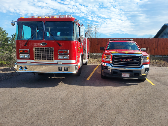 Two Fire and Rescue Trucks