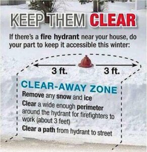 Keep Fire Hydrants Clear of Snow