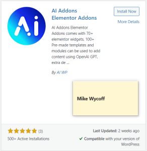 AI Addons for Elementor