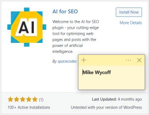 AI for SEO plugin