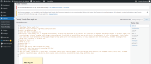 WordPress Theme Code Editor